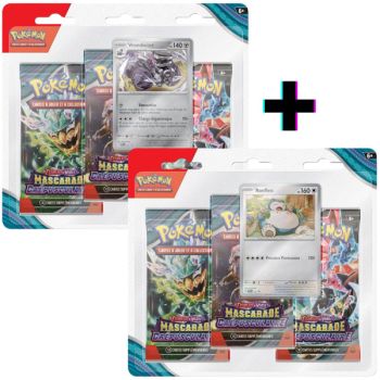 photo Snorlax and Vrombator Tripack Lot - Twilight Masquerade - FR - [SV6][EV06] - Pokémon