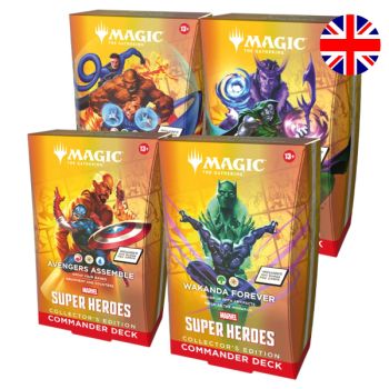 Marvel Super Heroes - EN - Collector's Edition Commander Deck Set of 4 - Magic: The Gathering - MSH