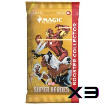 Marvel Super Heroes - FR - Lot of 3 Collector Boosters - Magic: The Gathering - MSH