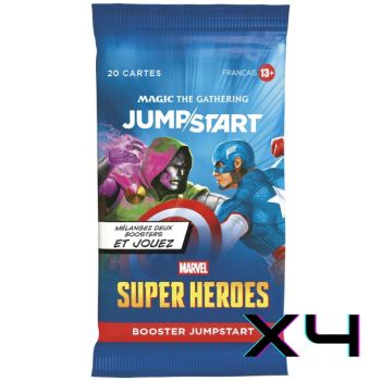 Marvel Super Heroes - FR - Set of 4 Jumpstart Boosters - Magic: The Gathering - MSH