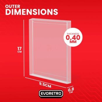 Pack of 10 - PET protectors for Pokémon booster packs - Evoretro