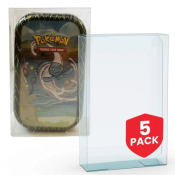 Pack of 5 - PET Protector for Mini Tin Pokémon - Evoretro