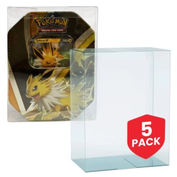 Pack of 5 - PET protectors for Pokémon Pokebox Tins - Evoretro