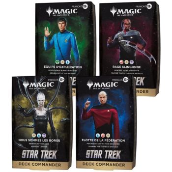 Star Trek - FR - Set of 4 Commander decks - Magic: The Gathering - TRK