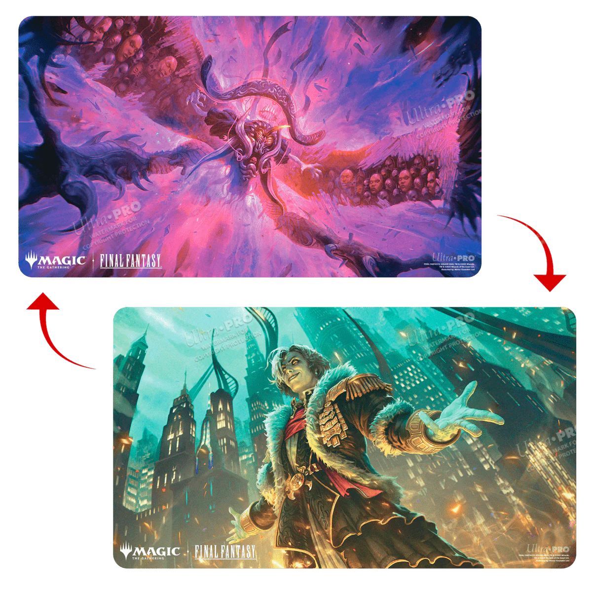 Ultrapro - Magic: The Gathering®—FINAL FANTASY™ Emet-Selch, Unsundered / Hades, Sorcerer of Eld Double-Sided Playmat