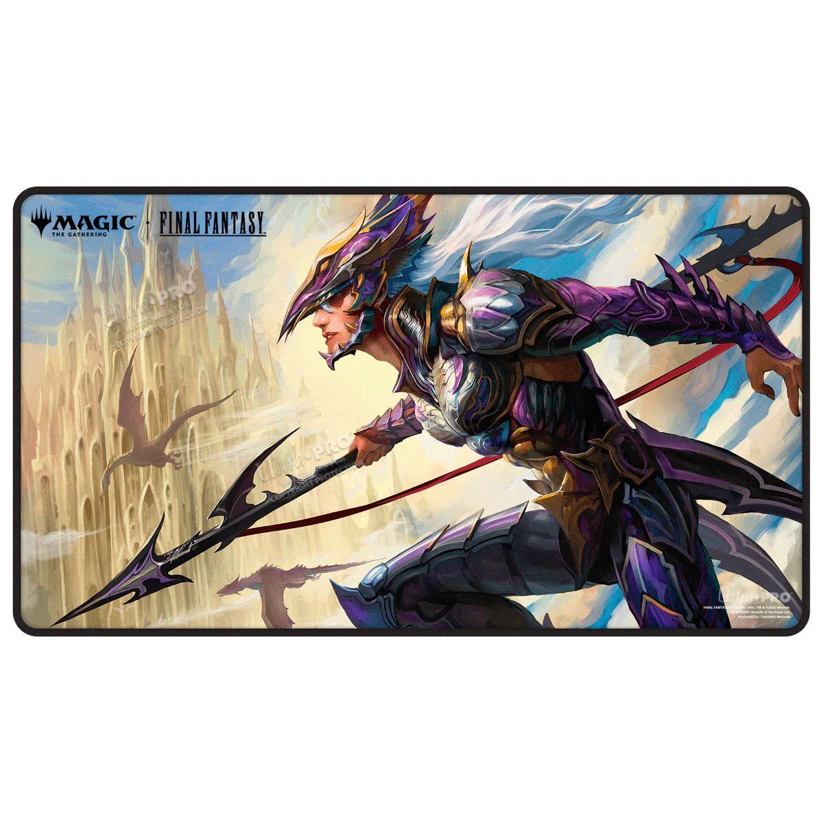 Ultrapro - Magic: The Gathering®—FINAL FANTASY™ Kain, Traitorous Dragoon Black Stitched Playmat