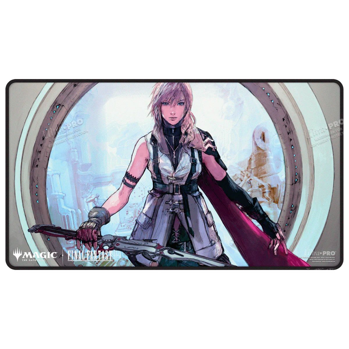 Ultrapro - Magic: The Gathering®—FINAL FANTASY™ Lightning, Army of One Black Stitched Playmat